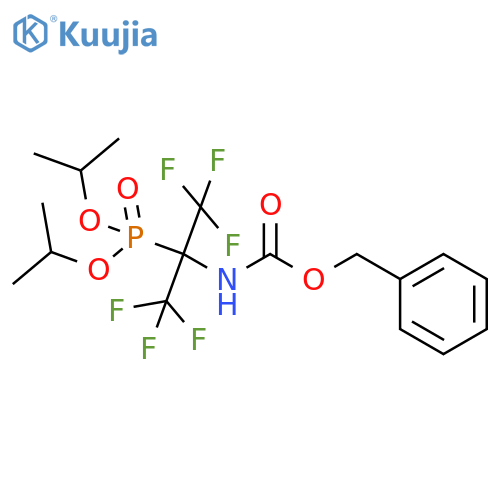 Carbamic acid,[1-[bis(1-methylethoxy)phosphinyl]-2,2,2-trifluoro-1-(trifluoromethyl)ethyl]-,phenylmethyl ester (9CI) structure