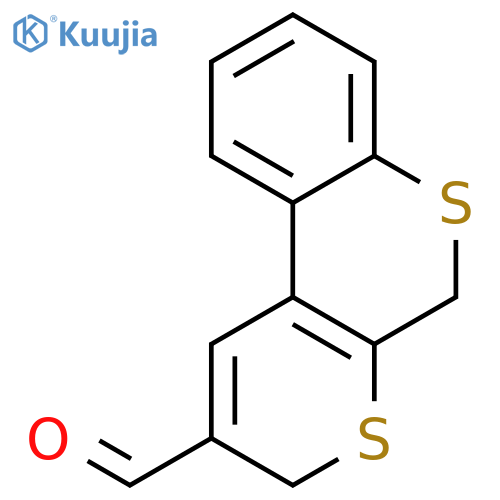 Thiopyrano[2,3-c][1]benzothiopyran-2-carboxaldehyde, 3,5-dihydro- structure