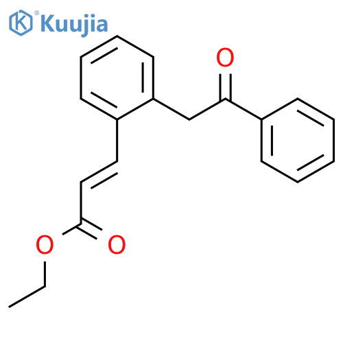 2-Propenoic acid, 3-[2-(2-oxo-2-phenylethyl)phenyl]-, ethyl ester structure