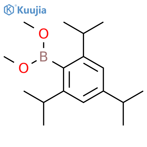 Dimethyl (2,4,6-triisopropylphenyl)boronate structure