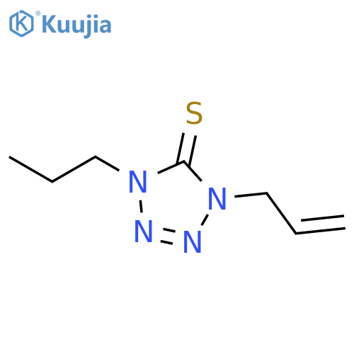 5H-Tetrazole-5-thione, 1,4-dihydro-1-(2-propenyl)-4-propyl- structure