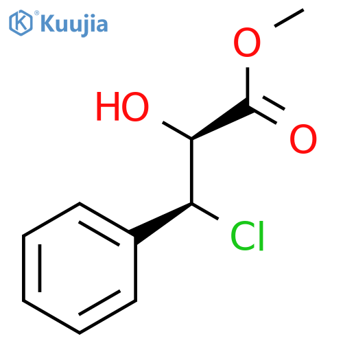 methyl (+/-)-syn-3-chloro-2-hydroxy-3-phenylpropanoate structure