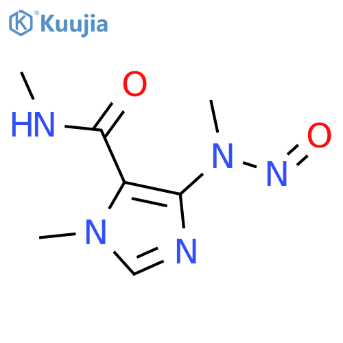 N,1-dimethyl-4-methyl(nitroso)amino-1H-imidazole-5-carboxamide structure