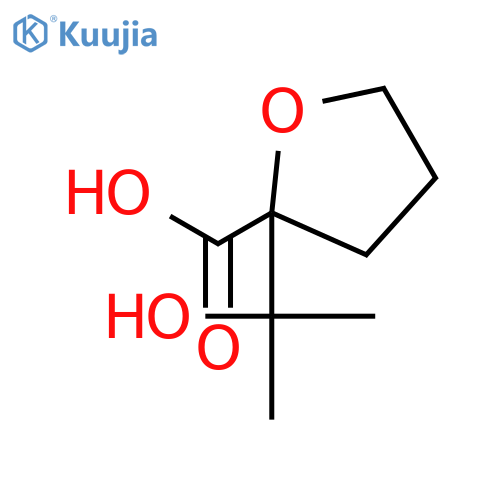 2-Furancarboxylic acid, tetrahydro-2-(1-hydroxy-1-methylethyl)- structure