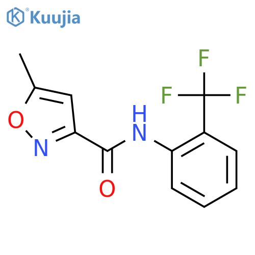 3-Isoxazolecarboxamide,5-methyl-N-[2-(trifluoromethyl)phenyl]- structure