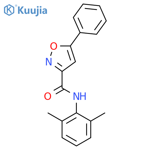 3-Isoxazolecarboxamide,N-(2,6-dimethylphenyl)-5-phenyl- structure