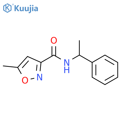 3-Isoxazolecarboxamide,5-methyl-N-(1-phenylethyl)- structure