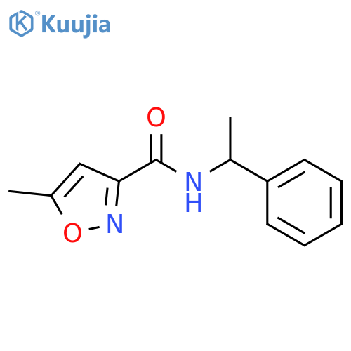 3-Isoxazolecarboxamide,5-methyl-N-(1-phenylethyl)-, (-)- structure
