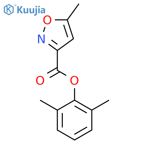 3-Isoxazolecarboxylicacid, 5-methyl-, 2,6-dimethylphenyl ester structure