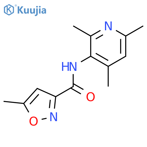 3-Isoxazolecarboxamide,5-methyl-N-(2,4,6-trimethyl-3-pyridinyl)- structure