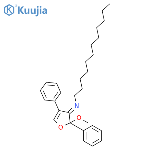 1-Dodecanamine, N-(2-methoxy-2,4-diphenyl-3(2H)-furanylidene)- structure