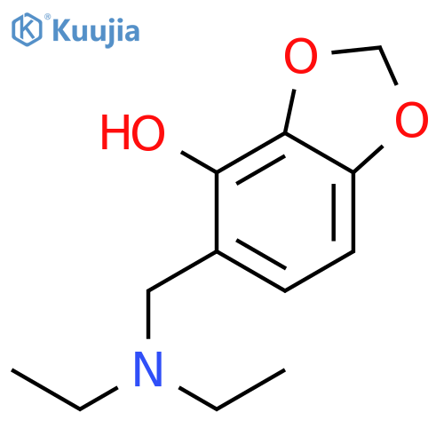 1,3-Benzodioxol-4-ol, 5-[(diethylamino)methyl]- structure