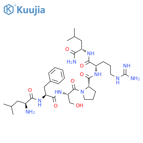 L-Leucinamide, L-leucyl-L-phenylalanyl-L-seryl-L-prolyl-L-arginyl- structure