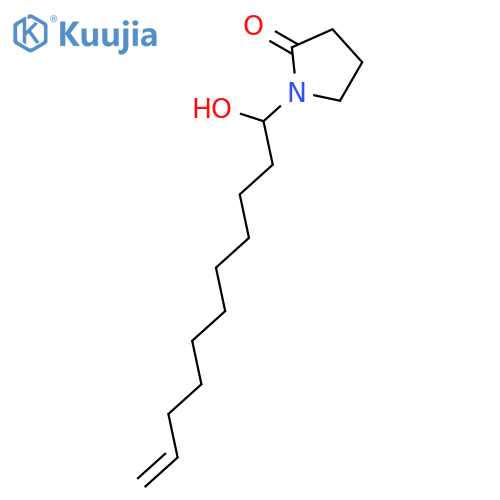 2-Pyrrolidinone, 1-(1-hydroxy-10-undecenyl)- structure