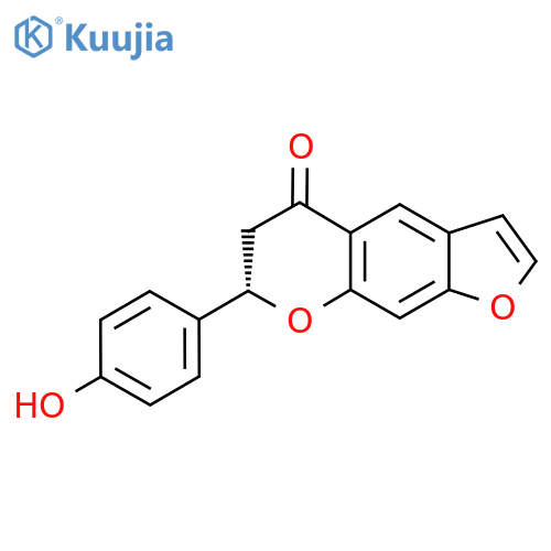 (7S)-7-(4-Hydroxyphenyl)-6,7-dihydrofuro[3,2-g]chromen-5-one structure
