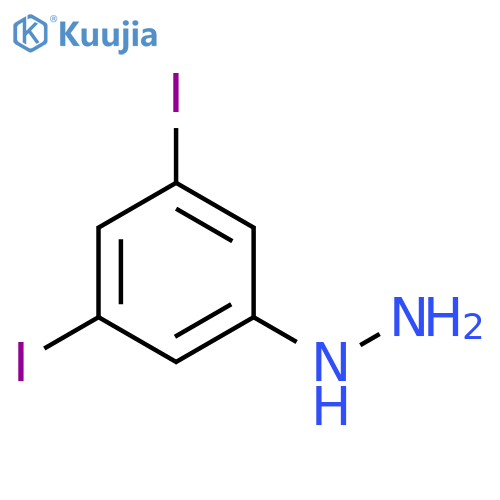 (3,5-diiodophenyl)hydrazine structure