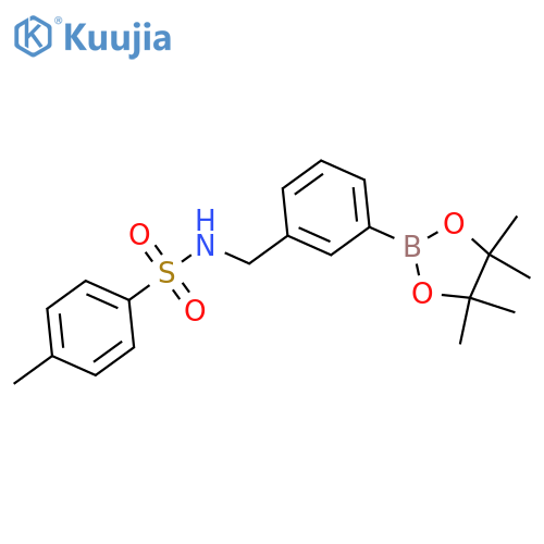 Benzenesulfonamide, 4-methyl-N-[[3-(4,4,5,5-tetramethyl-1,3,2-dioxaborolan-2-yl)phenyl]methyl]- structure