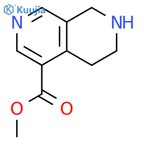 methyl 5,6,7,8-tetrahydro-2,7-naphthyridine-4-carboxylate structure