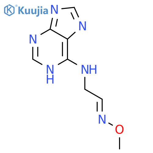 Acetaldehyde, (1H-purin-6-ylamino)-, O-methyloxime structure
