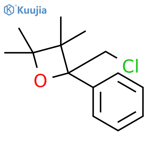 Oxetane, 2-(chloromethyl)-3,3,4,4-tetramethyl-2-phenyl- structure