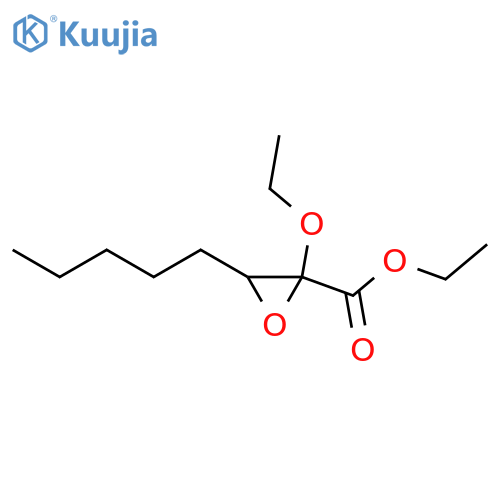 Oxiranecarboxylic acid, 2-ethoxy-3-pentyl-, ethyl ester structure