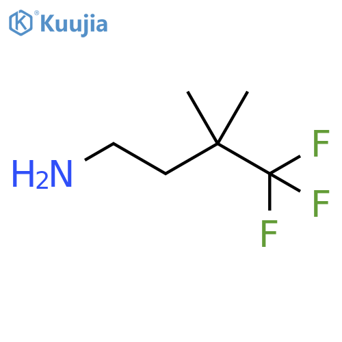 4,4,4-trifluoro-3,3-dimethylbutan-1-amine structure
