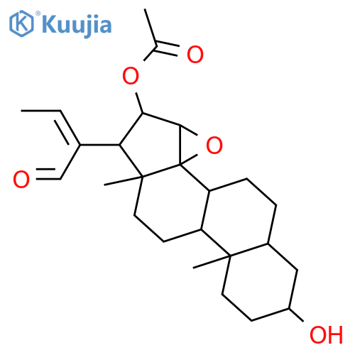14,15-Epoxy-3,16-dihydroxy-24-norchol-20(22)-en-21-al; (3β,5β,14β,15β,16β,20Z)-form, 16-Ac structure