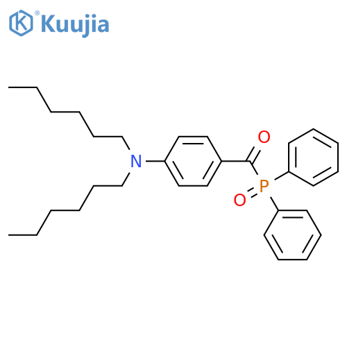 Benzenamine, 4-[(diphenylphosphinyl)carbonyl]-N,N-dihexyl- structure