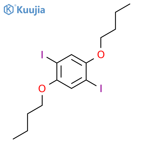 1,4-Dibutoxy-2,5-diiodobenzene structure