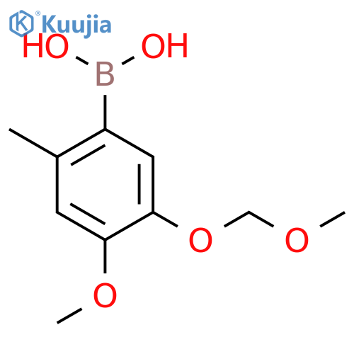 Boronic acid, B-[4-methoxy-5-(methoxymethoxy)-2-methylphenyl]- structure