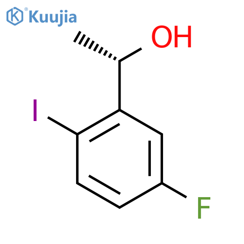 (S)-1-(5-Fluoro-2-iodophenyl)ethan-1-ol structure