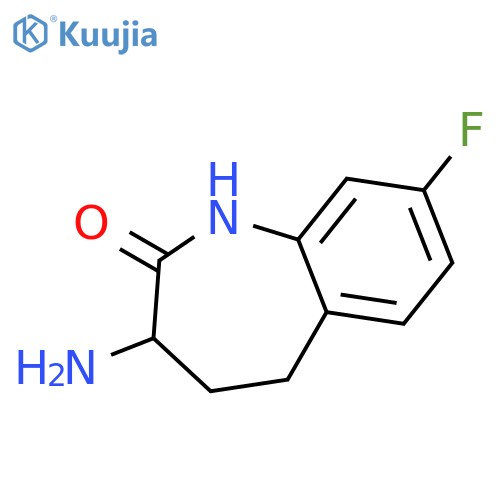 2H-1-Benzazepin-2-one, 3-amino-8-fluoro-1,3,4,5-tetrahydro-, (±)- structure