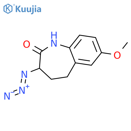 2H-1-Benzazepin-2-one, 3-azido-1,3,4,5-tetrahydro-7-methoxy-, (±)- structure