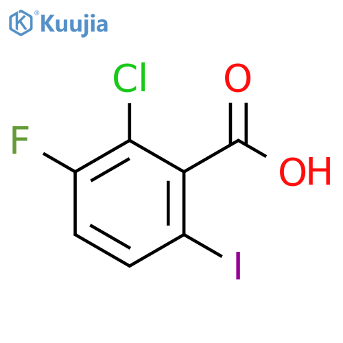 2-chloro-3-fluoro-6-iodobenzoic acid structure