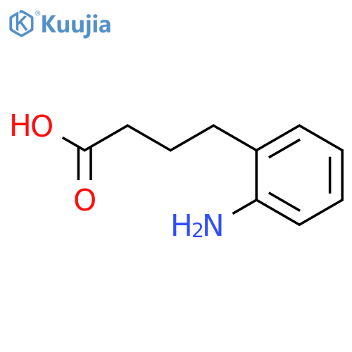 4-(2-aminophenyl)butanoic acid structure