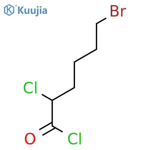 Hexanoyl chloride, 6-bromo-2-chloro- structure