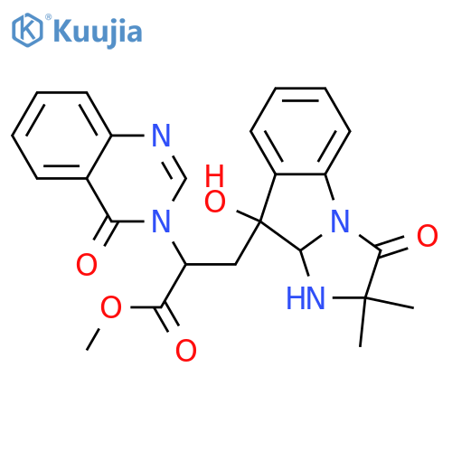 Tryptoquivaline Q; Me ester structure