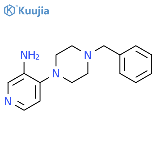 3-Pyridinamine,4-[4-(phenylmethyl)-1-piperazinyl]- structure