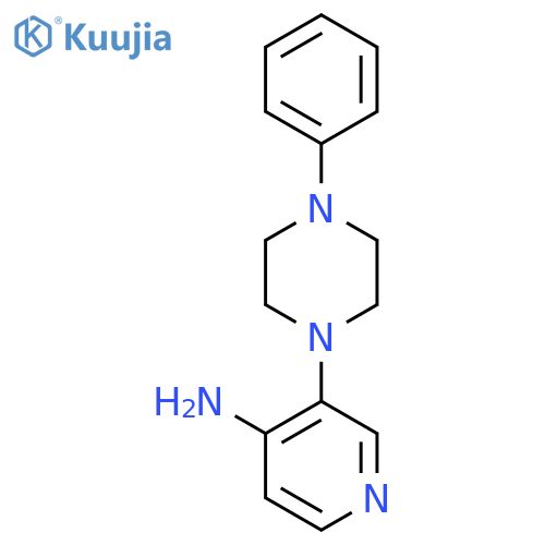 4-Pyridinamine,3-(4-phenyl-1-piperazinyl)- structure