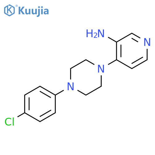 3-Pyridinamine,4-[4-(4-chlorophenyl)-1-piperazinyl]- structure