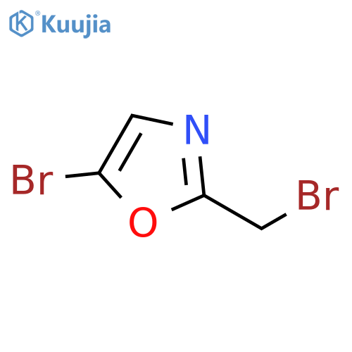 5-BROMO-2-(BROMOMETHYL)OXAZOLE structure