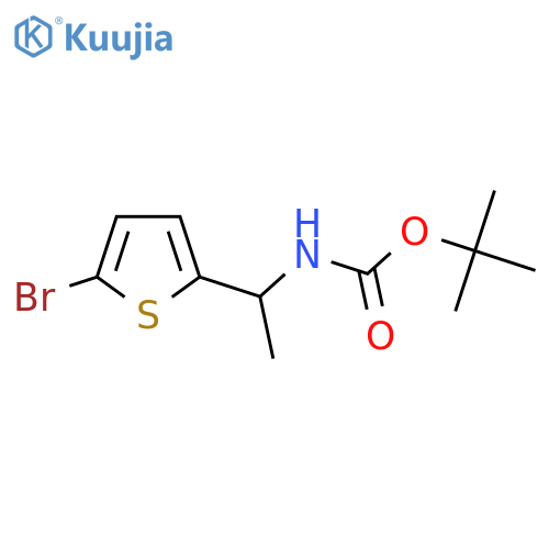 Tert-butyl (1-(5-bromothiophen-2-yl)ethyl)-carbamate structure