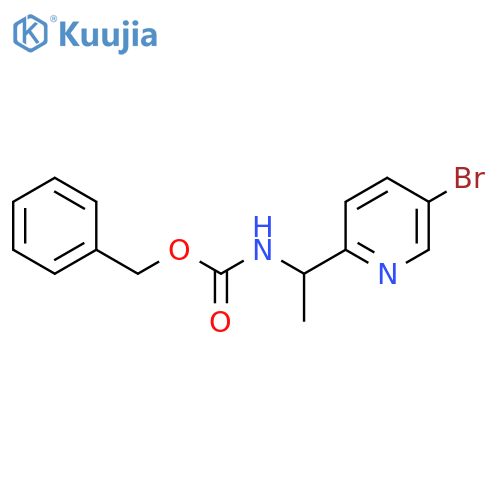 Benzyl (1-(5-bromopyridin-2-yl)ethyl)carbamate structure