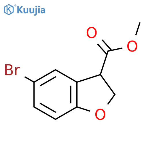 Methyl 5-bromo-2,3-dihydro-1-benzofuran-3-carboxylate structure