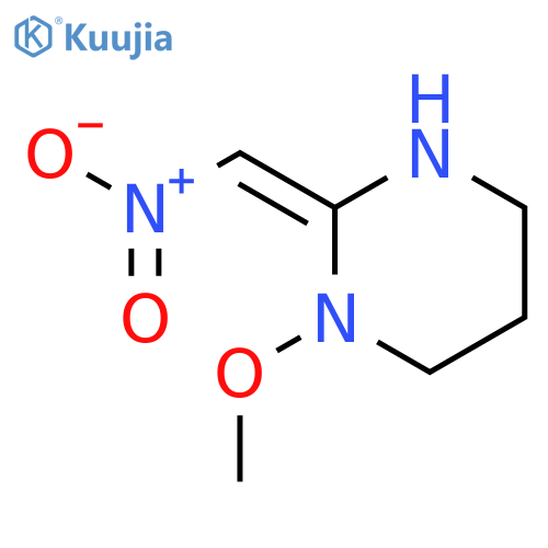 Pyrimidine, hexahydro-1-methoxy-2-(nitromethylene)- structure