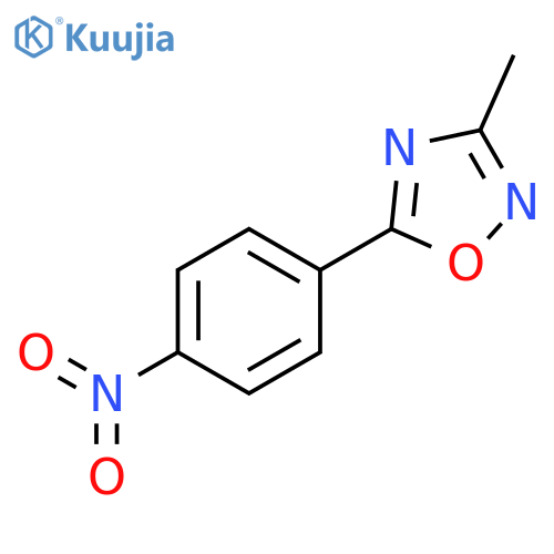 3-methyl-5-(4-nitrophenyl)-1,2,4-oxadiazole structure