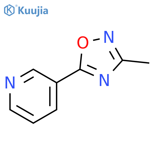 3-(3-methyl-1,2,4-oxadiazol-5-yl)pyridine structure