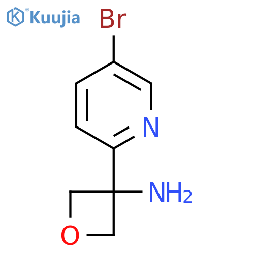 3-(5-Bromopyridin-2-yl)oxetan-3-amine structure