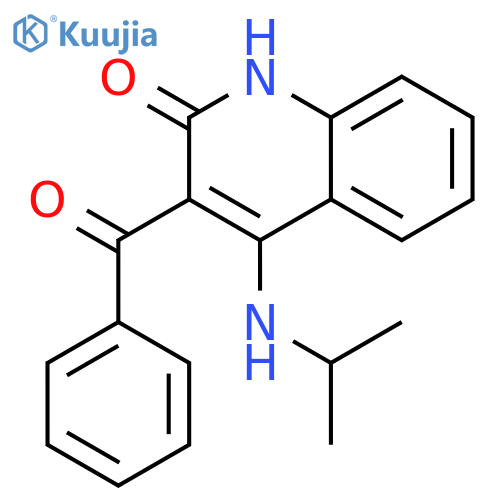 2(1H)-QUINOLINONE, 3-BENZOYL-4-[(1-METHYLETHYL)AMINO]- structure