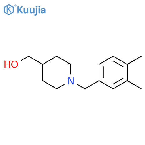 {1-[(3,4-dimethylphenyl)methyl]piperidin-4-yl}methanol structure